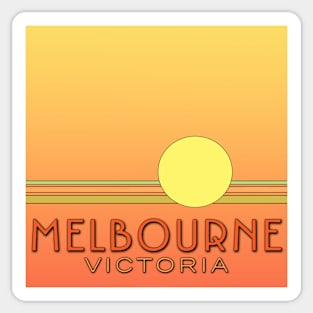 Melbourne Victoria Sunset Sticker